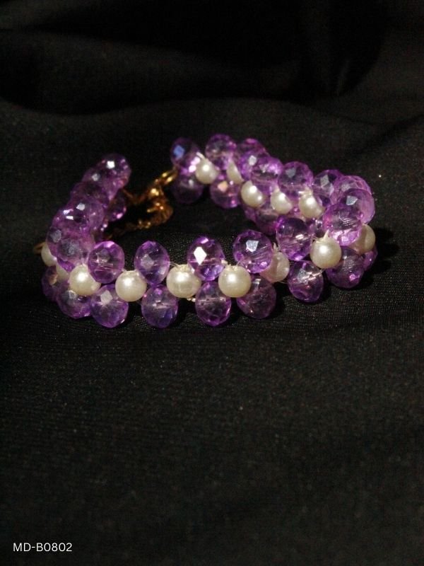 14 Purple Crystal Bracelet MD-B0802
