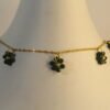 IMG_2511 Bottle Green Flower Charm Golden Chain MD-N2425